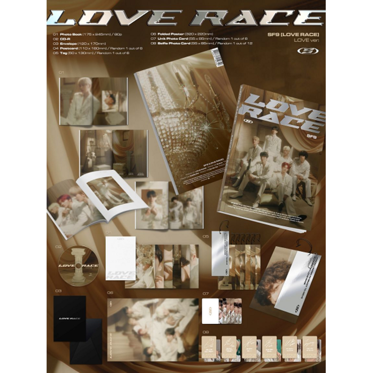 SF9 (에스에프나인) - LOVE RACE - 15TH MINI ALBUM