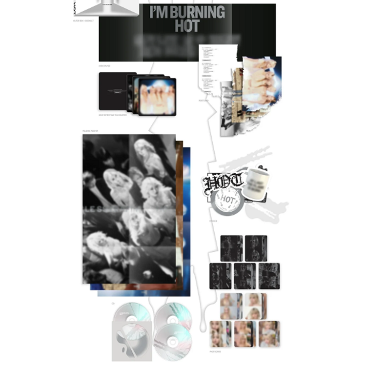 LE SSERAFIM (르세라핌) - HOT - 5TH MINI ALBUM