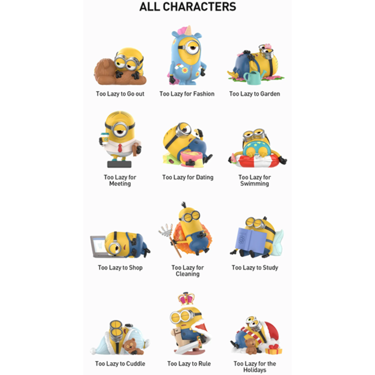 POP MART POP MART - MINIONS  ["LAZY EVERY DAY" SERIES] - BLINDBOX MINI FIGURE