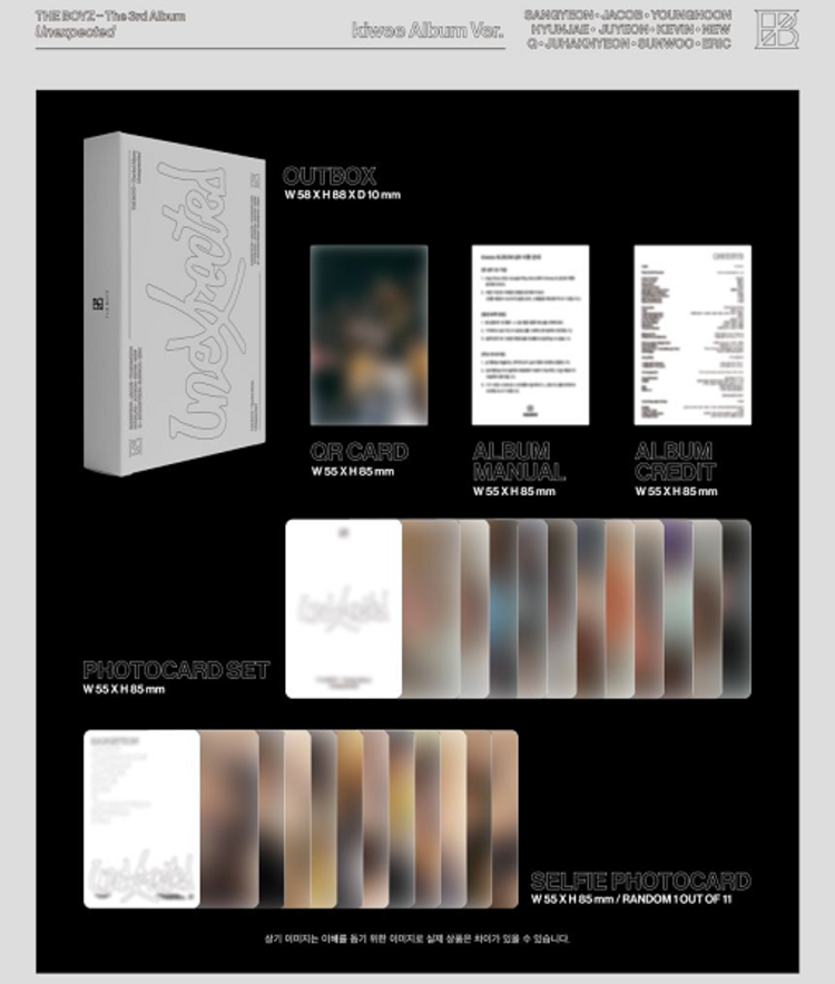 THE BOYZ (더보이즈) - UNEXPECTED - [KIWEE ALBUM] - THE 3RD ALBUM
