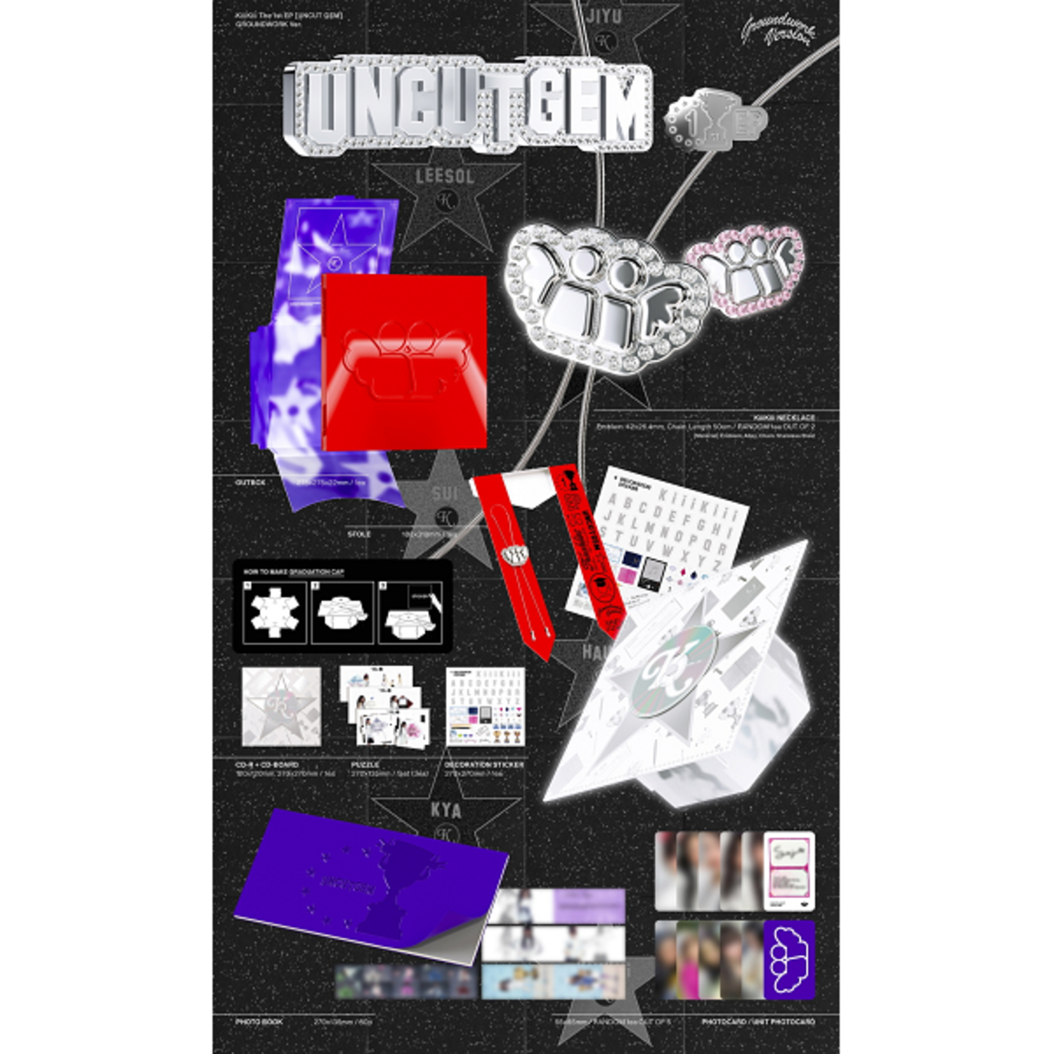 KIIIKIII UNCUT GEM - [GROUNDWORK / LIMITED EDITION] + STARSHIP
