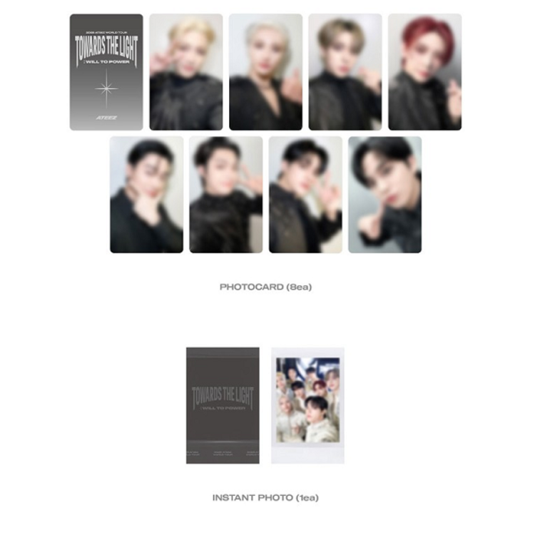 ATEEZ (에이티즈) - 2025 WORLD TOUR [TOWARD THE LIGHT : WILL TO POWER] PHOTOCARD PACK - OFFICIAL MD