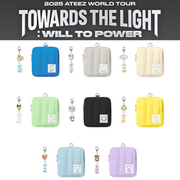 ATEEZ (에이티즈) - 2025 WORLD TOUR [TOWARD THE LIGHT : WILL TO POWER] KEYRING MINI POUCH - OFFICIAL MD
