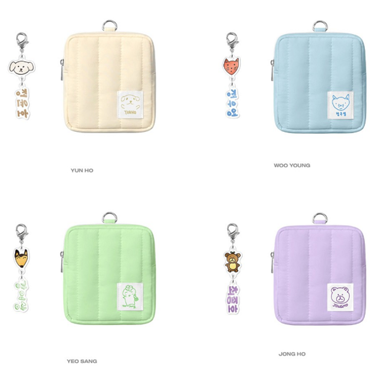 ATEEZ (에이티즈) - 2025 WORLD TOUR [TOWARD THE LIGHT : WILL TO POWER] KEYRING MINI POUCH - OFFICIAL MD