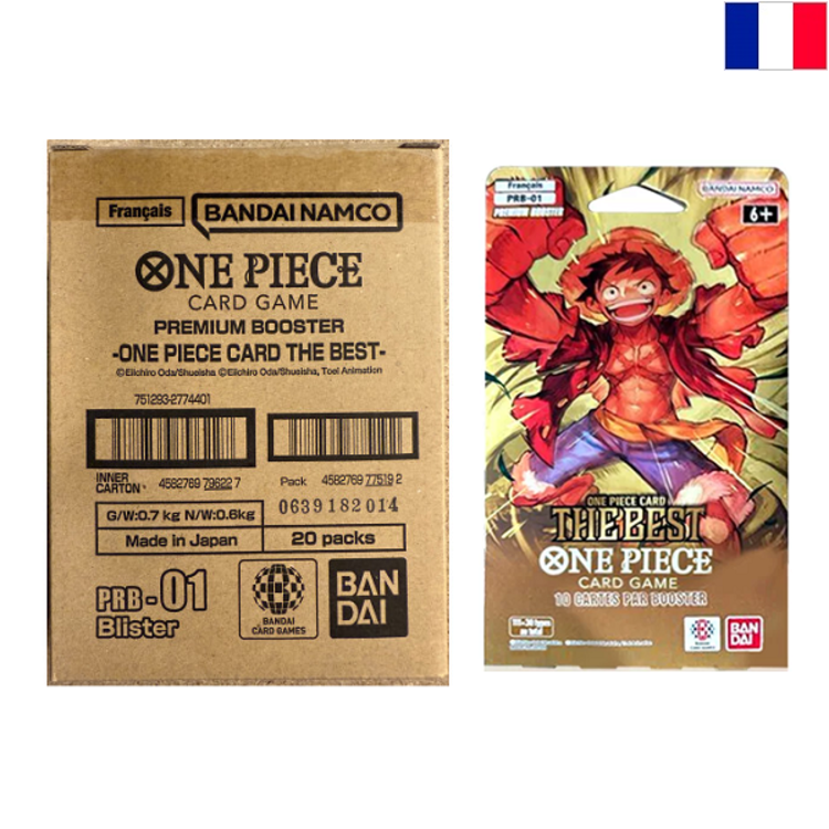 BANDAI ONE PIECE TCG - DISPLAY [20 BOOSTERS [PRB01]] "PREMIUM BOOSTER" BLISTER - EDITION FRANCAISE