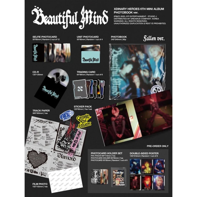 XDINARY HEROES (엑스디너리 히어로즈) - BEAUTIFUL MIND - [PHOTOBOOK VER.] - 6TH MINI ALBUM