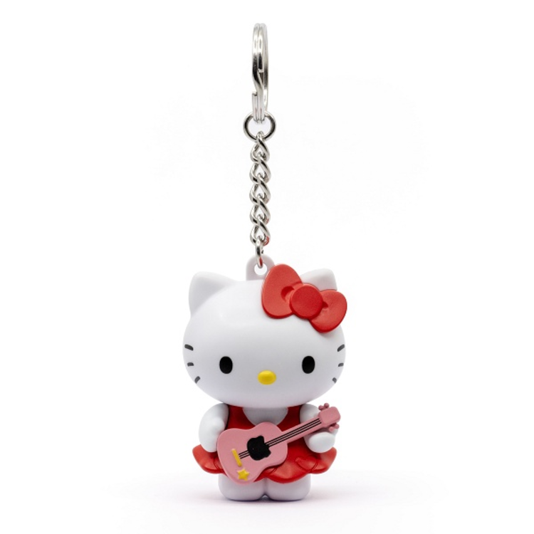 HELLO KITTY AND FRIENDS - HELLO KITTY (WITH GUITAR) - POCKET HERO KEYCHAIN
