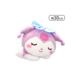 FURYU SANRIO CHARACTERS - KUROMI "LYING DOWN" - BIG PLUSH [30CM]