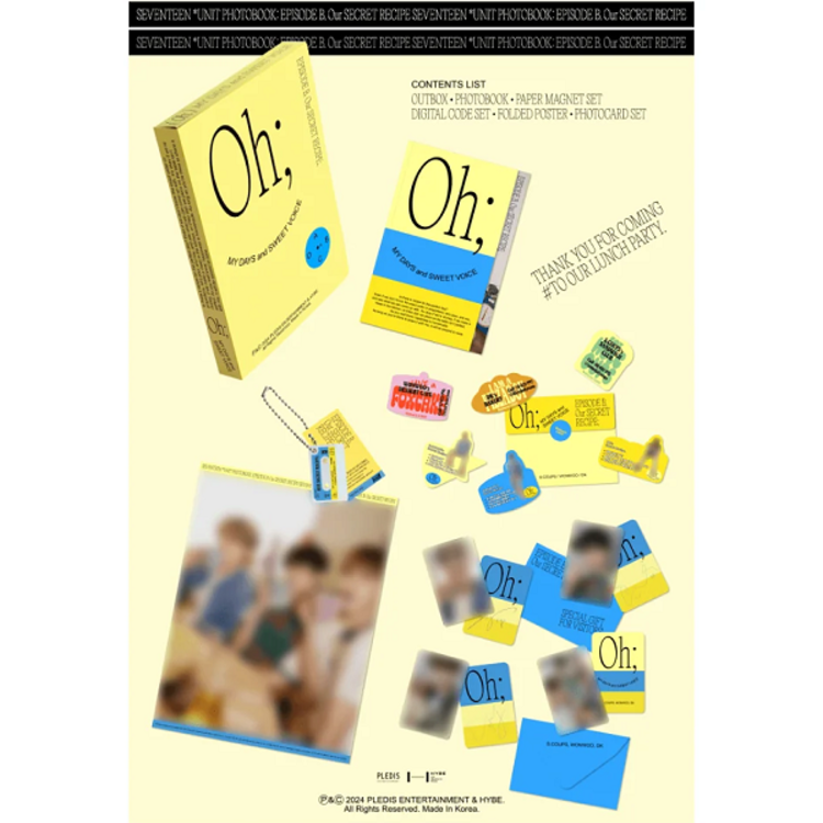 SEVENTEEN (세븐틴) - UNIT PHOTOBOOK SET [OH; MY DAYS AND SWEET VOICE] + [WEVERSE GIFT]