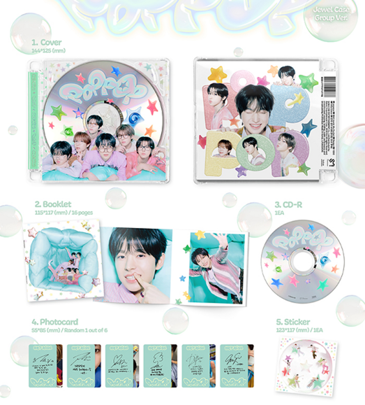 NCT WISH (엔시티 위시) - POPPOP - [JEWEL CASE] - 2ND MINI ALBUM