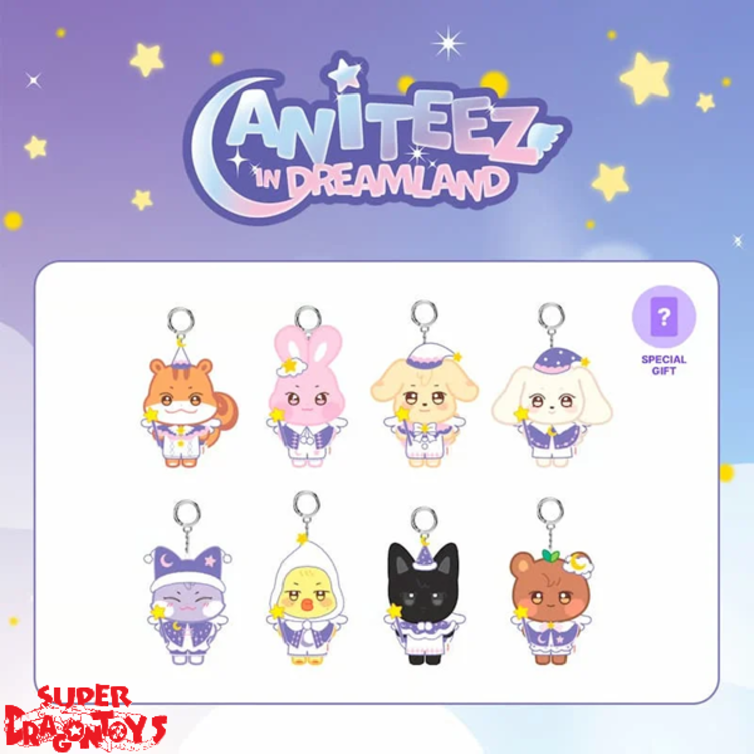 ATEEZ (에이티즈) - [ANITEEZ IN DREAMLAND] PLUSH KEYRING (GUARDIAN