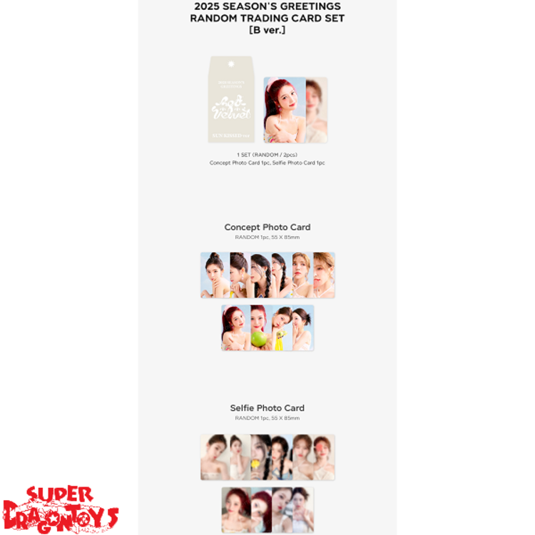 SM ARTIST - [RED VELVET] 2025 SEASON'S GREETINGS RANDOM TRADING CARD - OFFICIAL MD