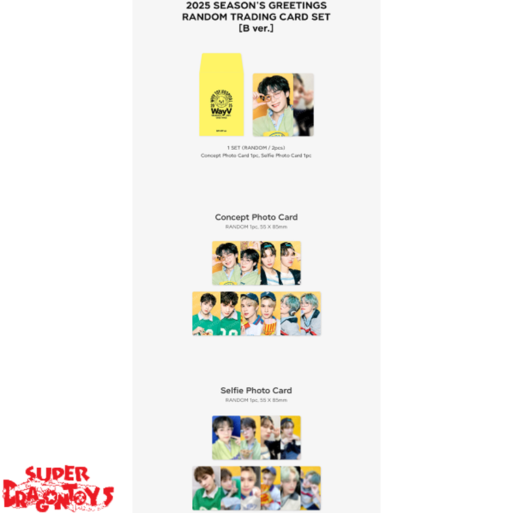 SM ARTIST - [WAYV] 2025 SEASON'S GREETINGS RANDOM TRADING CARD - OFFICIAL MD