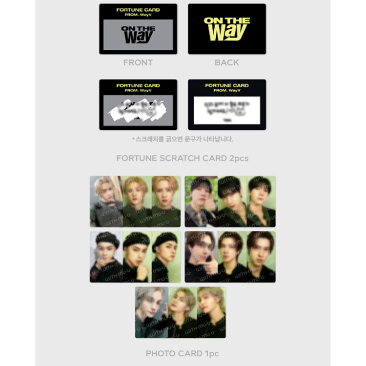WAYV (웨이션브이) - [2025 CONCERT "ON THE WAY" FINAL IN SEOUL] FORTUNE SCRATCH CARD SET - OFFICIAL MD