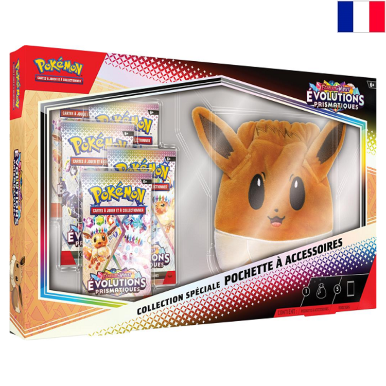 POKEMON TCG - [EV 8.5] "EVOLUTIONS PRISMATIQUES" COLLECTION SPECIAL POCHETTE A ACCESSOIRE - EDITION FRANCAISE