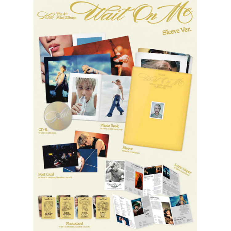 KAI (카이) [EXO] - WAIT ON ME - [SLEEVE VER.] - 4TH MINI ALBUM