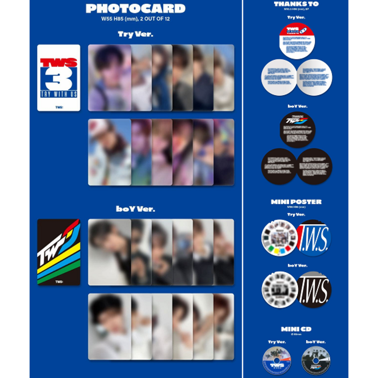 TWS (투어스) - TRY WITH US - 3RD MINI ALBUM + [WEVERSE GIFT]
