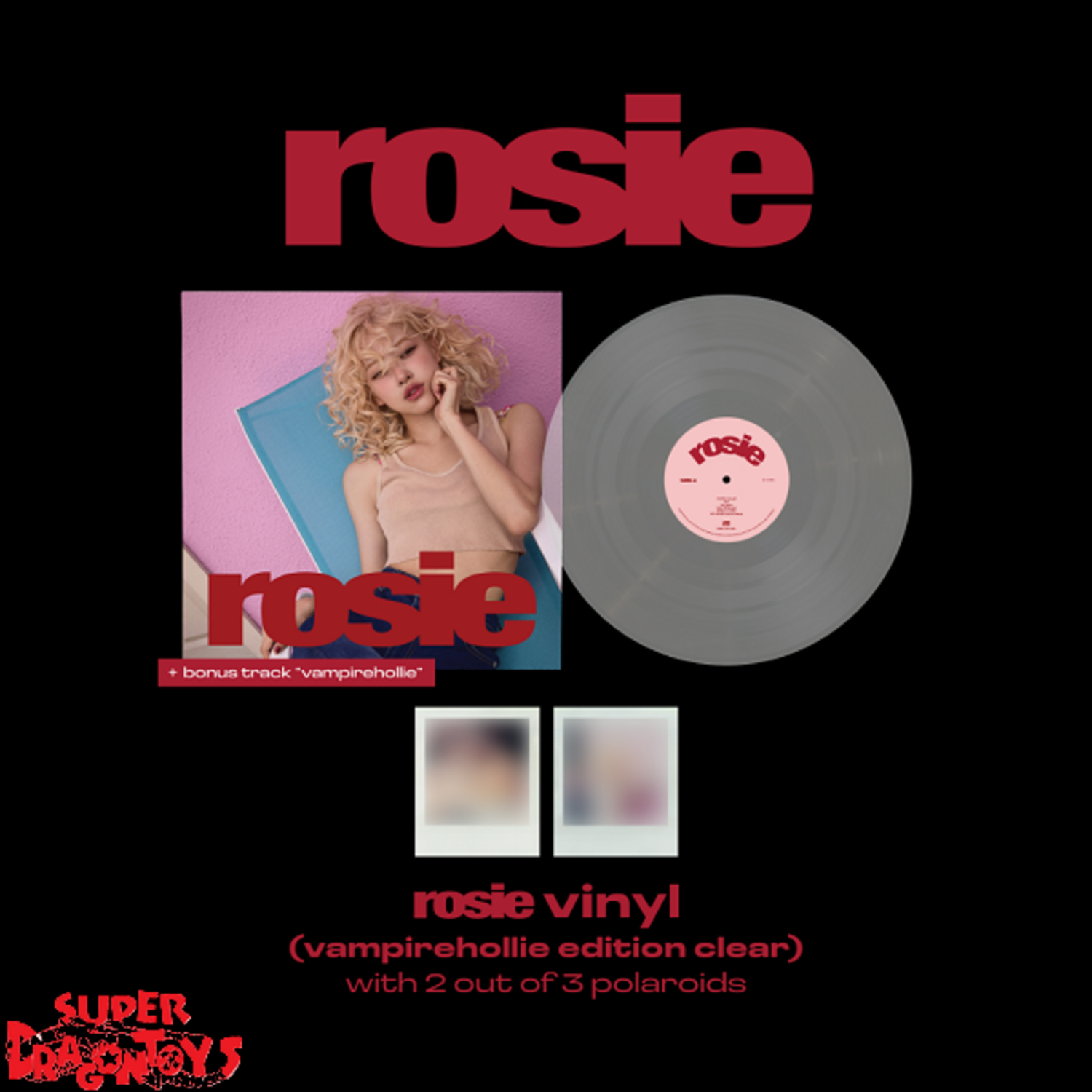 ROSE ROSIE - [VAMPIREHOLLIE VER. CLEAR] - 1ST STUDIO ALBUM (VINYL) - SUPER  DRAGON TOYS