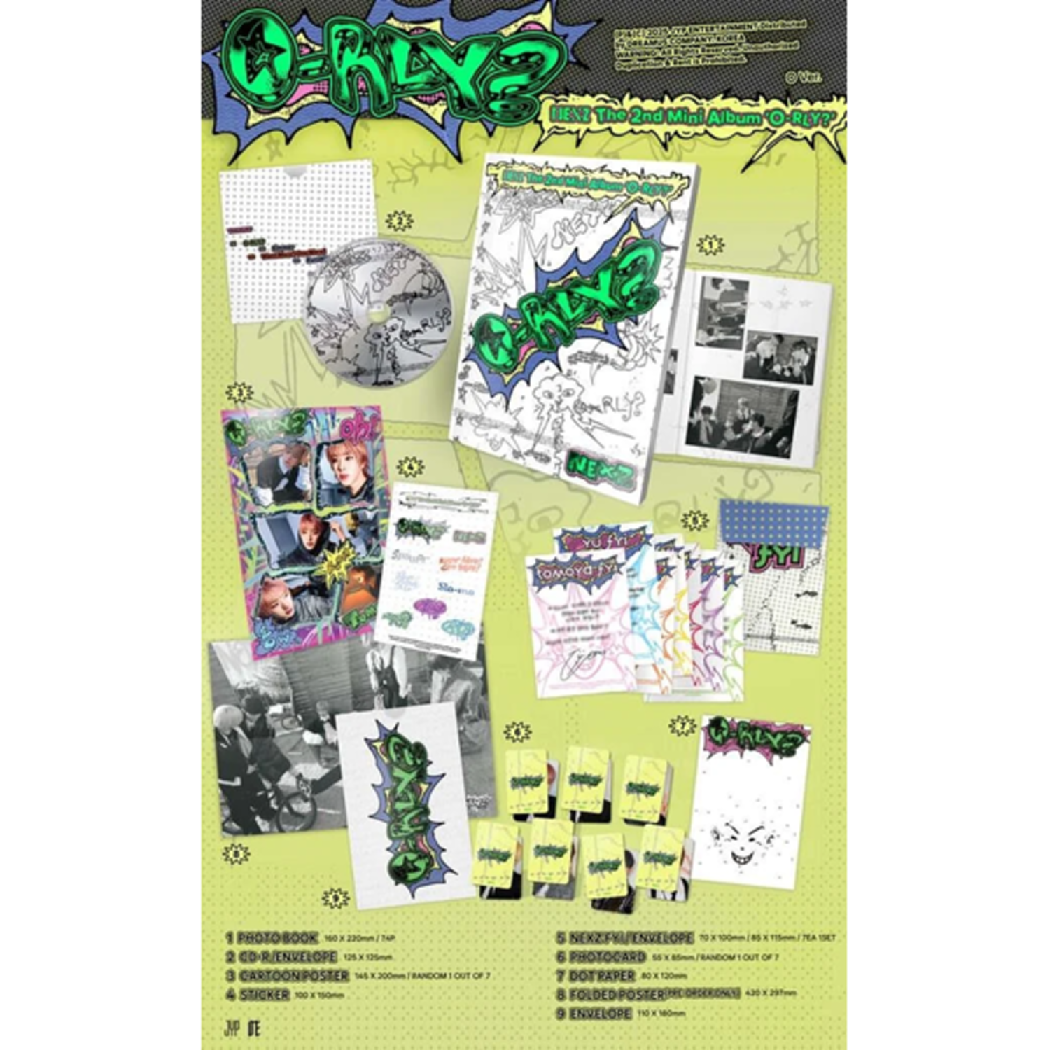 NEXZ (넥스지) - O-RLY? - 2ND MINI ALBUM - SUPER DRAGON TOYS