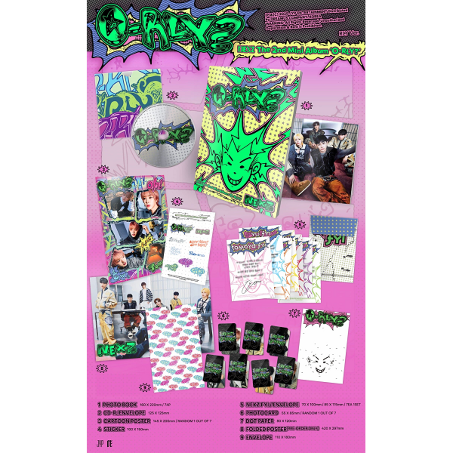 NEXZ (넥스지) - O-RLY? - 2ND MINI ALBUM - SUPER DRAGON TOYS