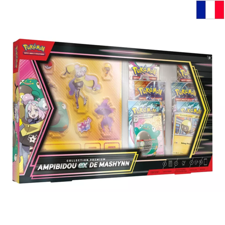 POKEMON TCG - COLLECTION PREMIUM "AMPIBIDOU EX DE MASHYNN" - EDITION FRANCAISE