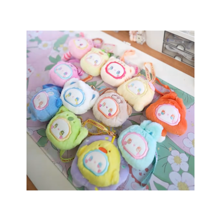 EMMA LUCKY EMMA - RUA RUA ZOO [MACARON VER.] SERIES - BLINDBOX SCENTED PLUSH KEYCHAIN