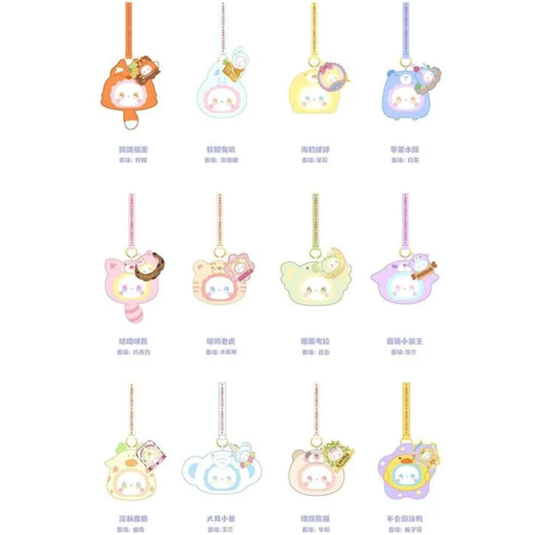 EMMA LUCKY EMMA - RUA RUA ZOO [MACARON VER.] SERIES - BLINDBOX SCENTED PLUSH KEYCHAIN