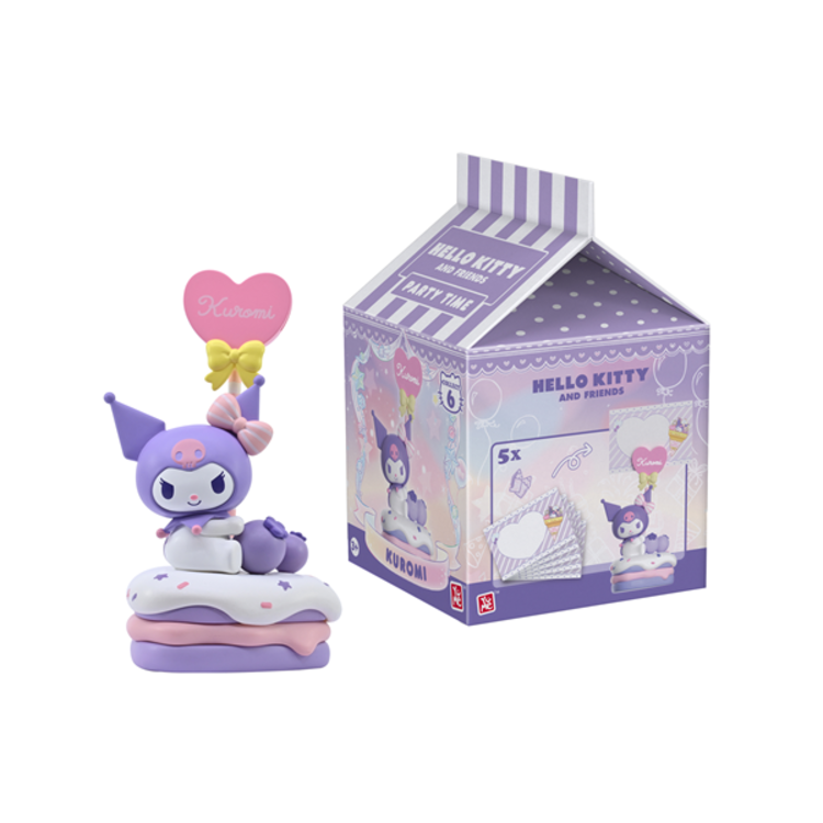 HELLO KITTY AND FRIENDS - PARTY TIME - KUROMI MINI FIGURE
