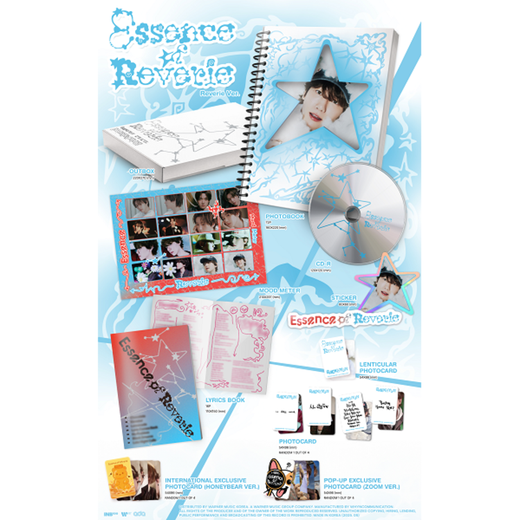 BAEKHYUN (백현) - ESSENCE OF REVERIE - 5TH MINI ALBUM [HELLO82 POP-UP EXCLUSIVE]