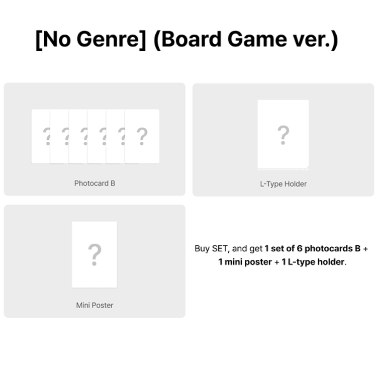 BOYNEXTDOOR (보이넥스트도어) - NO GENRE - [BOARD GAME VER. / ALBUM SET] - 4TH EP + [WEVERSE GIFT]