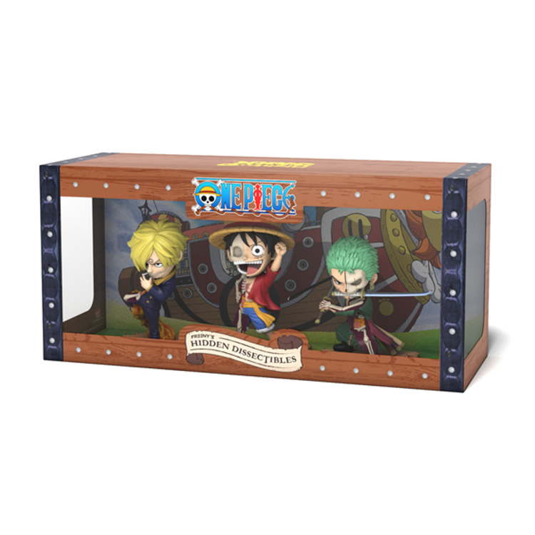 ONE PIECE - FREENY'S HIDDEN DISSECTIBLES [SERIES 1 TRIOS: LUFFY, ZORO, SANJI]