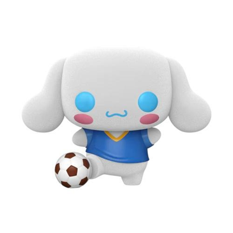 FUNKO CINNAMOROLL - CINNAMOROLL WITH SOCCER BALL [86] - FUNKO POP  [FLOCKED]