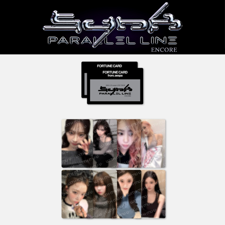 AESPA (에스파) - [LIVE TOUR "SYNK : PARALLEL LINE" ENCORE] FORTUNE SCRATCH CARD SET - OFFICIAL MD