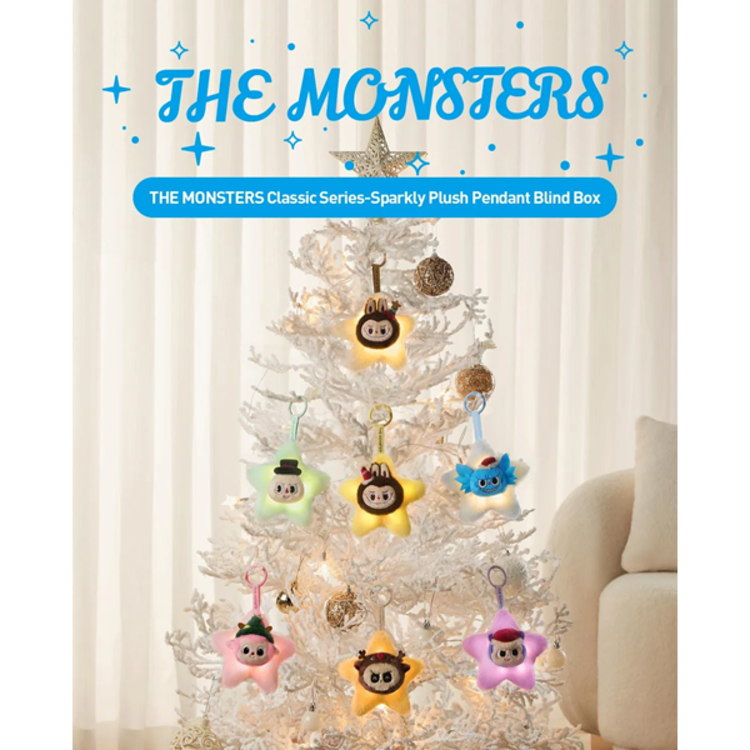 POP MART POP MART - THE MONSTERS "LABUBU" [CLASSIC SERIES] - SPARKLY PLUSH PENDANT BLINDBOX