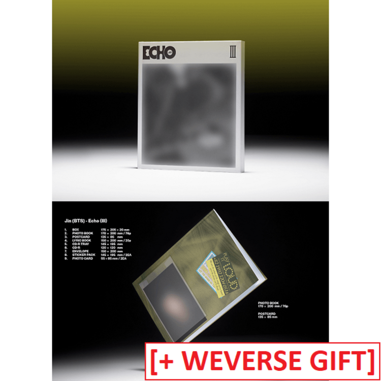 JIN (김석진) [BTS] - ECHO - 2ND MINI ALBUM + [WEVERSE GIFT]