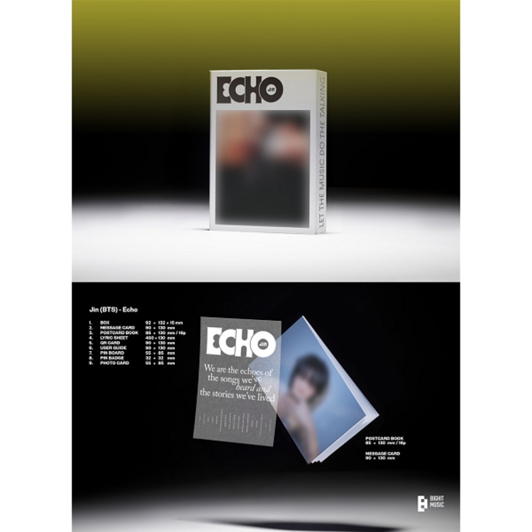 JIN (김석진) [BTS] - ECHO - 2ND MINI ALBUM [4 ALBUM SET + WEVERSE GIFT]