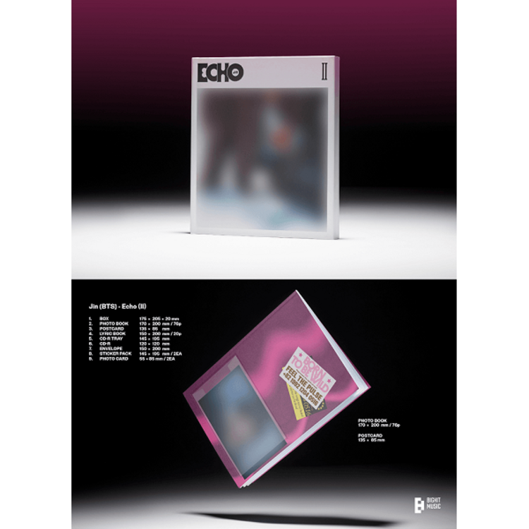 JIN (김석진) [BTS] - ECHO - 2ND MINI ALBUM [4 ALBUM SET + WEVERSE GIFT]