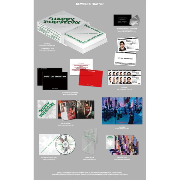 SEVENTEEN (세븐틴) - HAPPY BURSTDAY - 5TH ALBUM