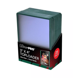 ULTRA PRO - ULTRA CLEAR GREEN BORDER TOPLOADER [7.62 X 10.16 CM / 25PCS]