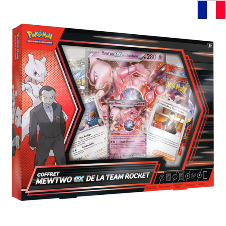 POKEMON TCG - COFFRET  "MEWTWO EX DE LA TEAM ROCKET" - EDITION FRANCAISE