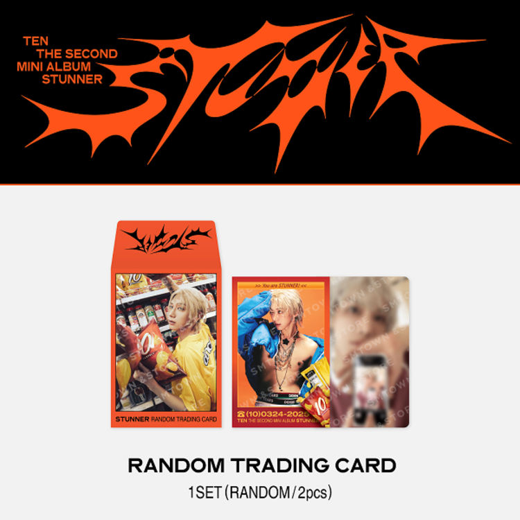 TEN (텐) [NCT] - "STUNNER" RANDOM TRADING CARD SET - OFFICIAL MD