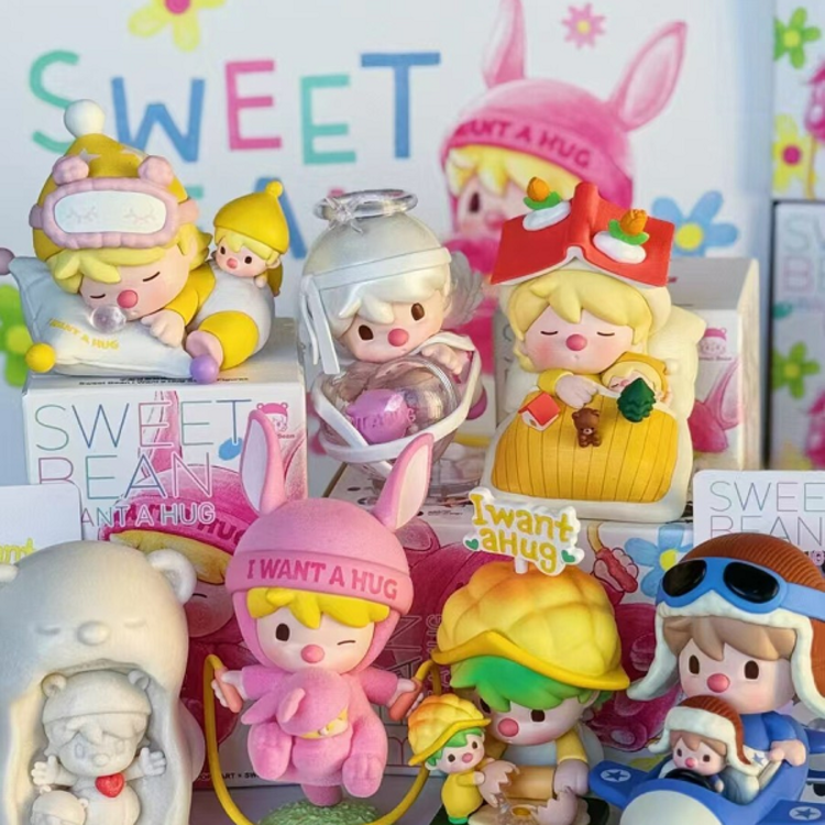 POP MART POP MART - SWEET BEAN  [I WANT A HUG SERIES] - BLINDBOX MINI FIGURE