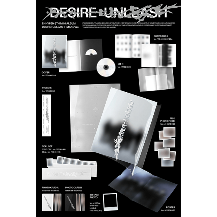 ENHYPEN (엔하이픈) - DESIRE : UNLEASH - 6TH MINI ALBUM