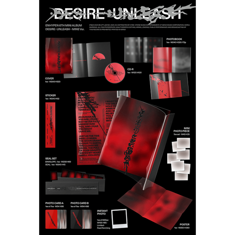 ENHYPEN (엔하이픈) - DESIRE : UNLEASH - 6TH MINI ALBUM