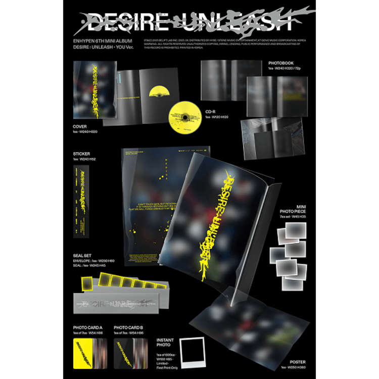 ENHYPEN (엔하이픈) - DESIRE : UNLEASH - 6TH MINI ALBUM