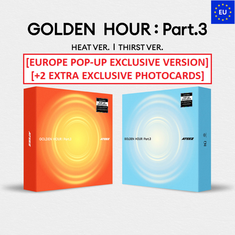 ATEEZ (에이티즈) - GOLDEN HOUR [PART.3] - 12TH MINI ALBUM [EUROPE POP-UP EXCLUSIVE]