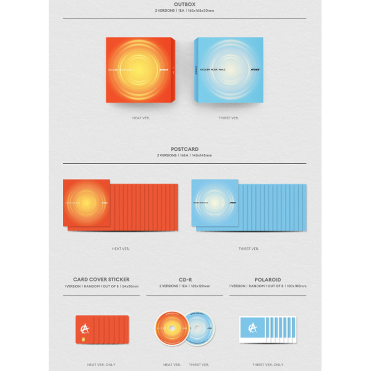 ATEEZ (에이티즈) - GOLDEN HOUR [PART.3] - 12TH MINI ALBUM [EUROPE POP-UP EXCLUSIVE]