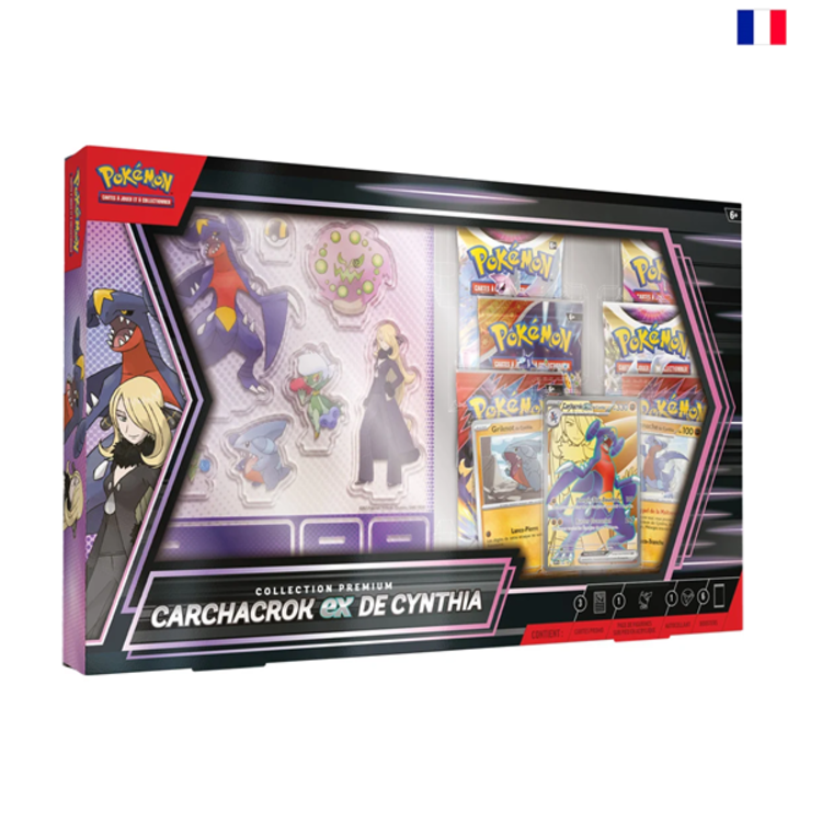 POKEMON - COLLECTION PREMIUM "CARCHACROK EX DE CYNTHIA" - EDITION FRANCAISE