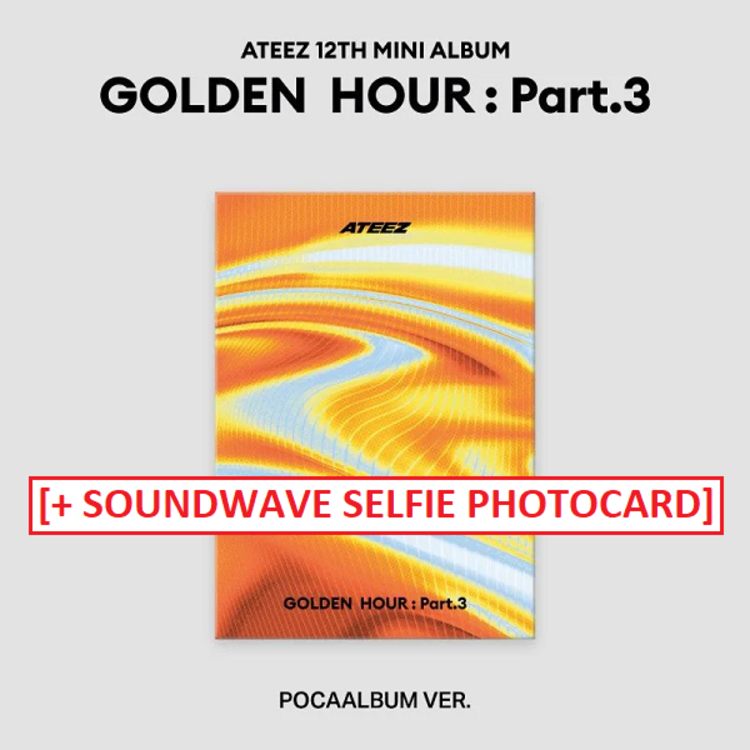 ATEEZ (에이티즈) - GOLDEN HOUR [PART.3] - [POCA ALBUM] - 12TH MINI ALBUM + [SOUNDWAVE PHOTOCARD]