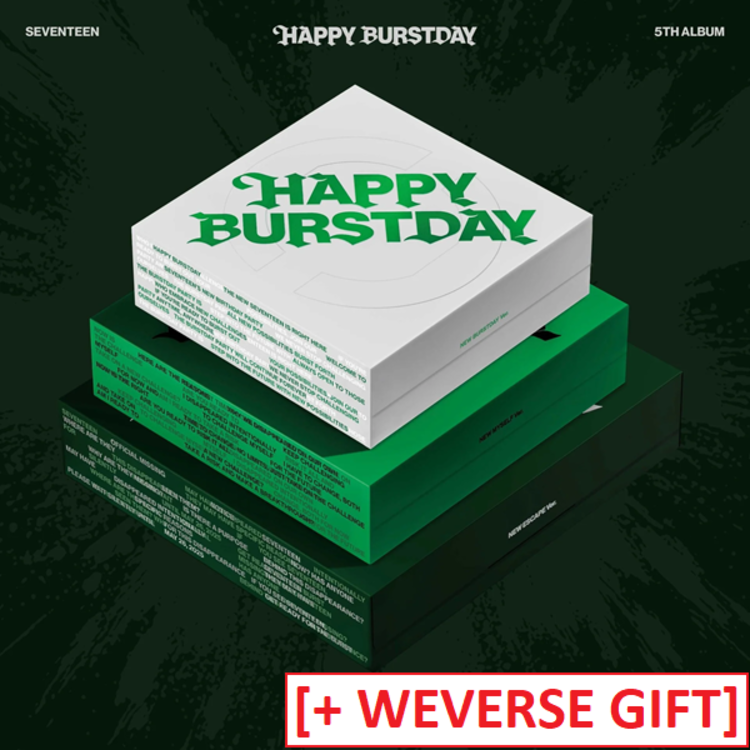SEVENTEEN (세븐틴) - HAPPY BURSTDAY - 5TH ALBUM + [WEVERSE GIFT]